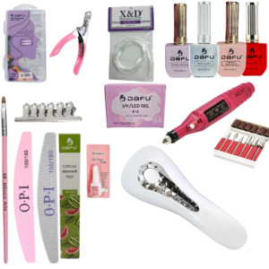 Kit Alongamento Completo de Unhas Dafu Com Cabine Portátil