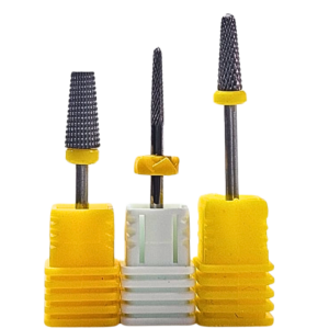 Brocas de Tungstênio Para Unhas Base Amarela