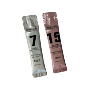 Kit 2 Sachê Cor 7 Nude e 2 cor 15 Nude Real Love 15ml cada