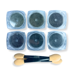 Kit Glitter Cromado 6 Unidades Mirror Nails