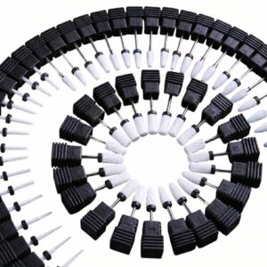 Brocas de Ceramica Para Unhas e Nail Deigners Base Preta