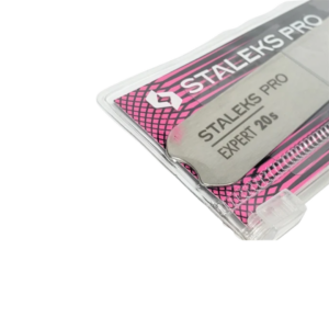 Kit Refil Lixa Staleks 180 Grift e Base Inox Expert 20
