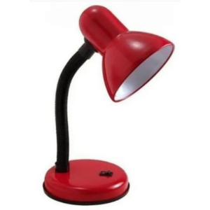 Luminária de Mesa com Base – Vermelha