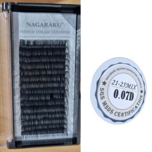 Cilios Nagaraku 0.07D Mix 21mm a 25mm Mega Volume
