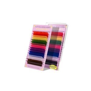 Cilios nagaraku fio a fio mink colorido 0.07D – 14mm