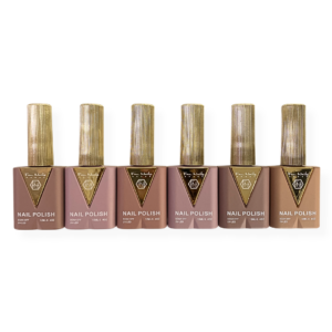 Kit 6 Esmaltes em Gel Nude Essencial 12ml Fan Nails