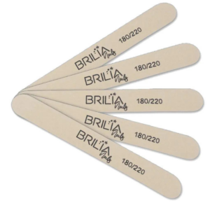 Lixa Jumbo Reta 2mm 180/220 Unitário Brilia Nails