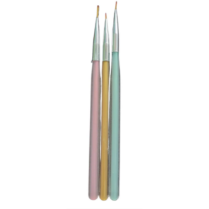 Kit Pincéis Arco-íris Fino com 3 Unidades