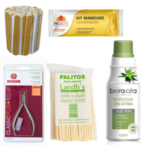 Kit Manicure Profissional Com Alicate Removedor e Descatável