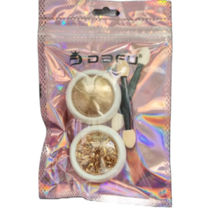 Kit Glitter Efeito Cromado e Folha de Ouro-Bronze
