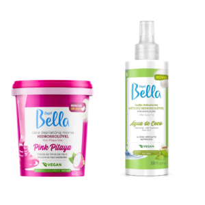 Kit Depilação Hidrossolúvel Pitaya Com Lenço e Loção