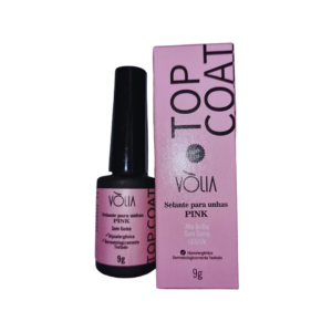 Top Coat Pink Volia 9g Original Com Nf Selante Para Unhas