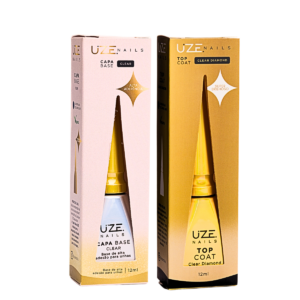 Top Coat e Capa Base Kit Uze Nails