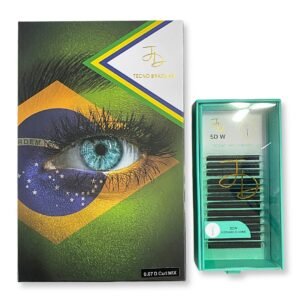 Kit 2 Cílios JD Lashes 5D Tecno Hollywood e YY 0.07D MIX