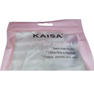 Tips Soft Gel Reta Semifosca Ultrafina Kaisa 240Un