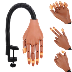 Mão De Treino Articulada Com Suporte De Mão Nail Trainer