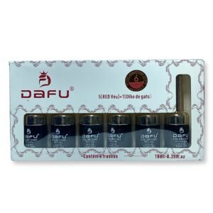 Kit 6 Esmaltes UV/Led Dafu 5 Red Véu e 1 Olho de Gato