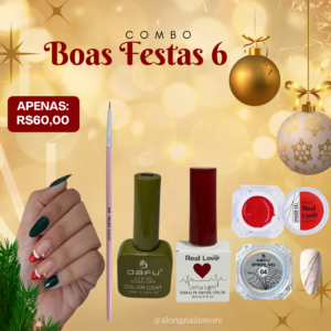 Kit Boas Festas da Along Nails Combo 06