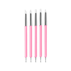 Kit Pincel Modelador de Silicone com Boleador (Cores Diversas)