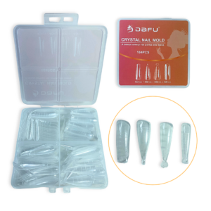 Kit Moldes Dafu Crystal Nail 184pcs E Soft Gel 112pcs