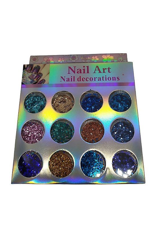 Estojo de Glitter Azul - Imagem 2