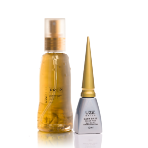 Kit Prep Higienizador 120ml E Capa Base Clear Pink 12ml