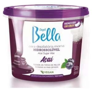 Cera Depilatória Morna Hidrossolúvel Açaí 300g Depil Bella