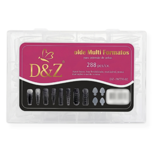 Molde Multi Formatos Para Extensão de Unhas 288pcs D&Z