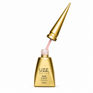 Kit Uze Nails Top Coat Nude Pink 12ml e Gel Nude 25g