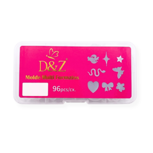 Molde Multi Formatos D&Z com 96 Peças Kit Completo para Decoração