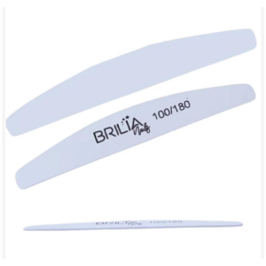 Lixa Boomerang 2mm 100/180 Brilia Nails Unitário