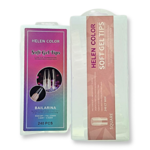 Tips Soft Gel – Helen Color 240 Unidades
