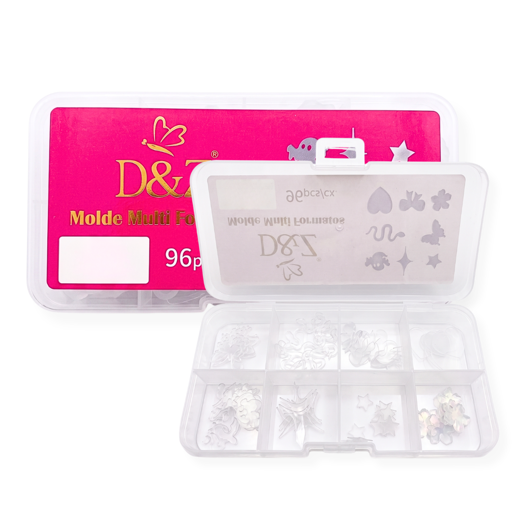 Molde Multi Formatos D&Z com 96 Peças Kit Completo para Decoração - Imagem 3