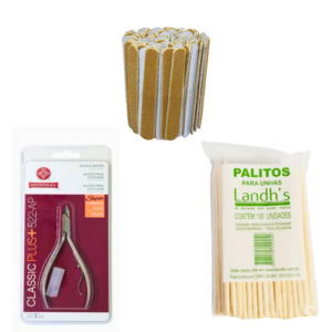 Kit Manicure Profissional Com Alicate e Descatáveis