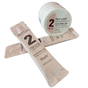 Kit Gel N°2 Uv Led Real Love Pote e Dois Refis 15ml Cada