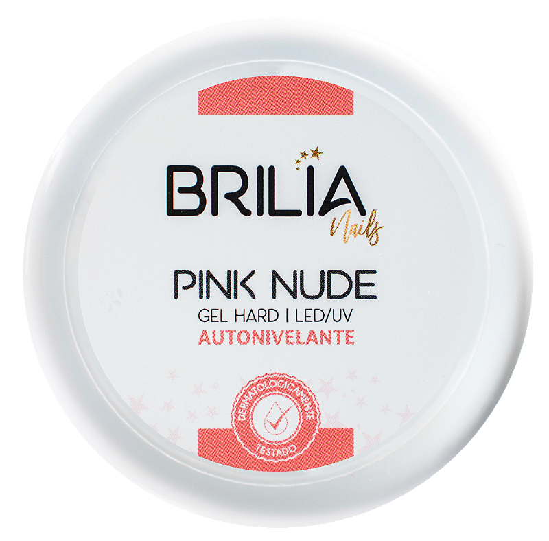 Brilia Nails Gel Pink Nude nova formula 25g - Imagem 2