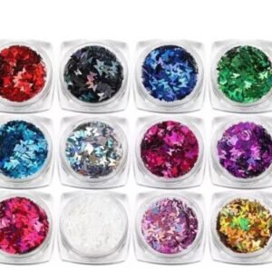 Glitter Borboleta – 12un