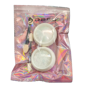 Kit Glitter Efeito Cromado e Folha de Ouro-Branco