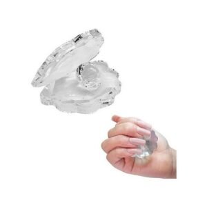 Ostra Para Fotos Com Pérola Transparente