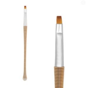 Pincel Espiral Dourado Reto