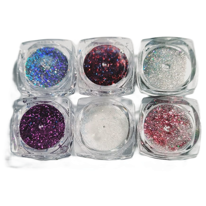 Glitter Flake Furta-Cor Un 07 ao 12 Dafu - Imagem 8