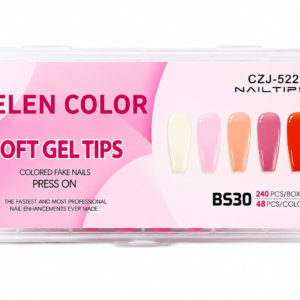 Soft Gel Tips Helen Color 240Pcs 5 Cores